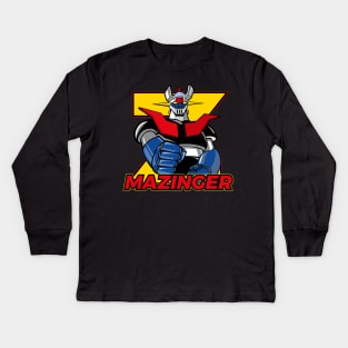 Mazinger Z Goldorak Mecha Kids Long Sleeve T-Shirt